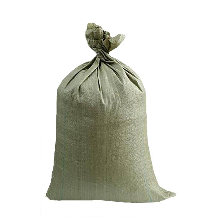 Low Price Russia Green Construction Waste Garbage Polypropylene Bags Pp Woven Rice Packing Bag